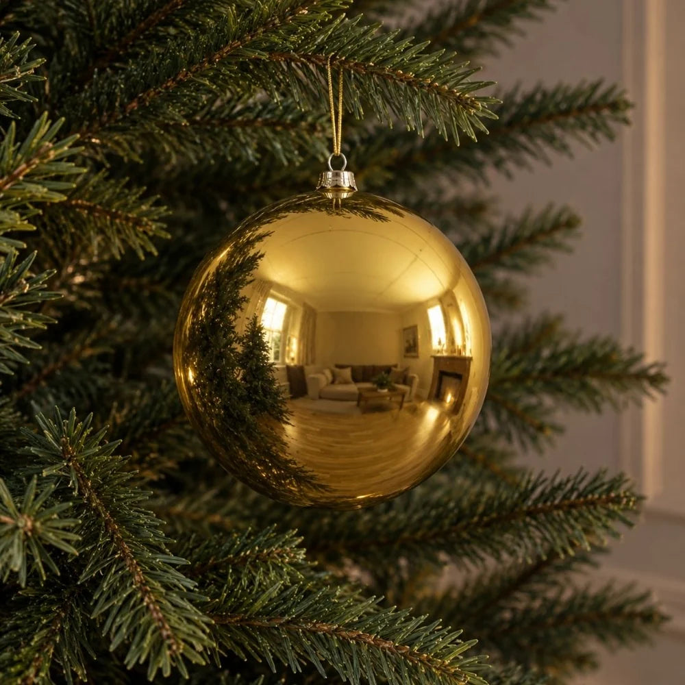 Christmas Bauble Shiny Gold 20cm