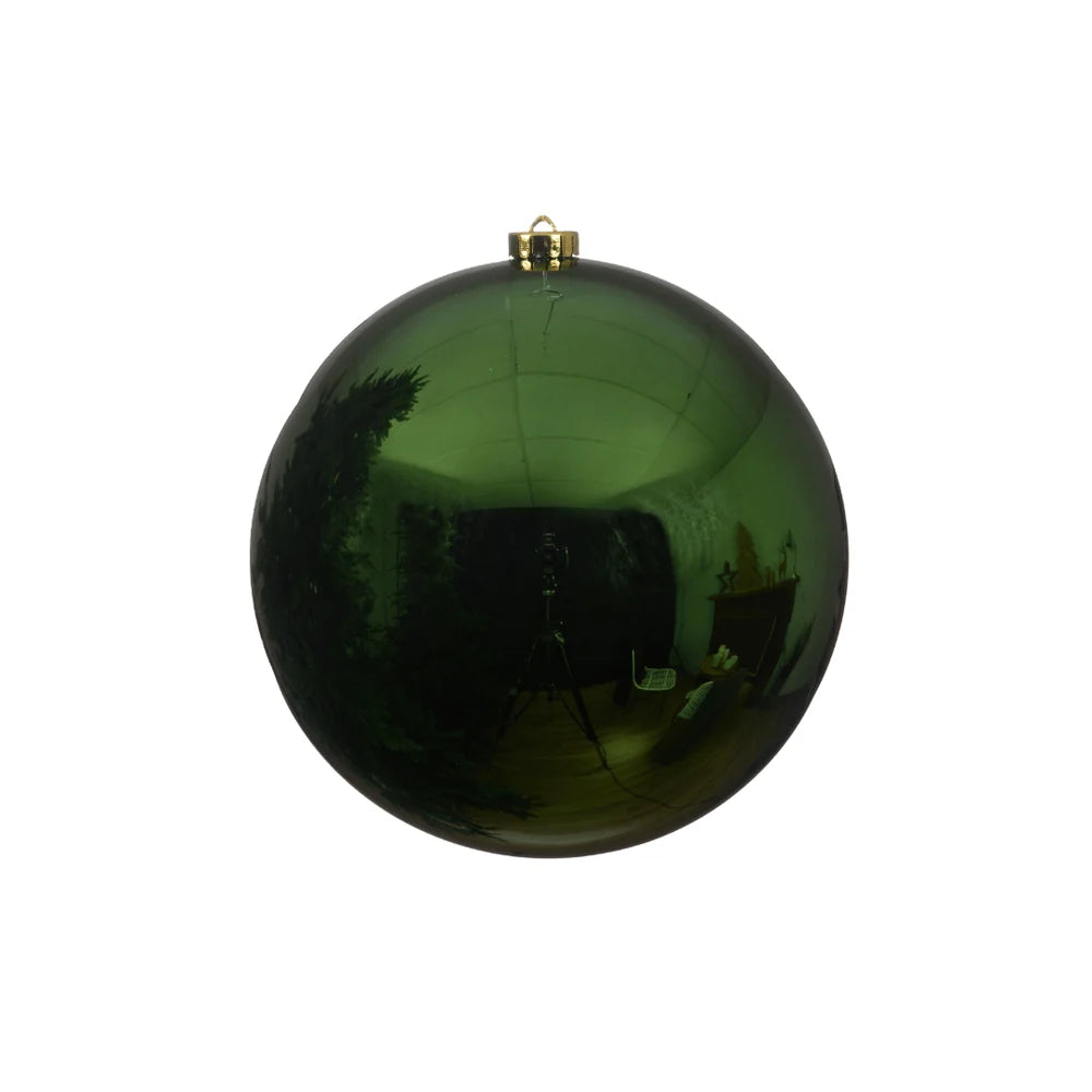 Pine Green Shiny Bauble -  20cm