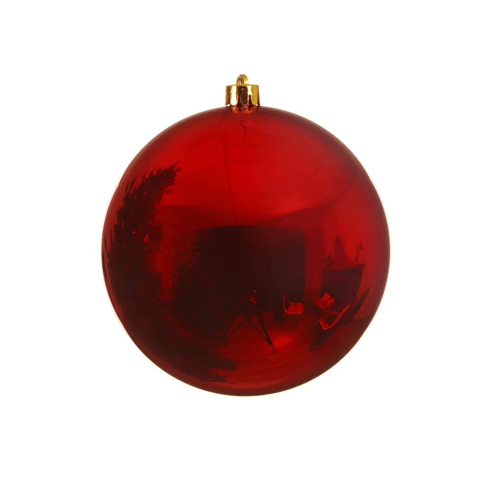 Christmas Red Extra Large Shiny Bauble-25cm