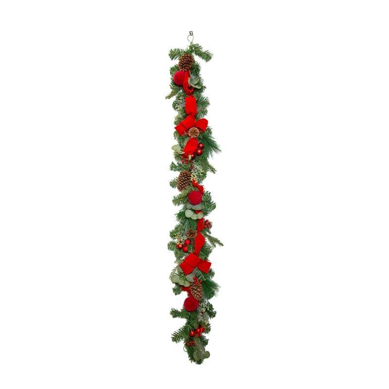 Luxury Red Bow Garland