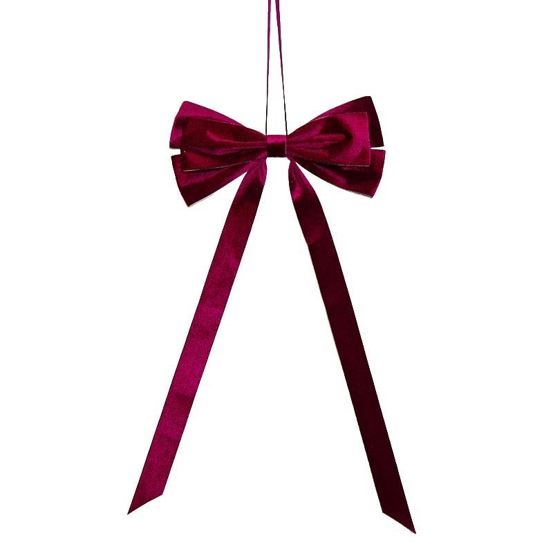 Black Cherry Velvet Bow