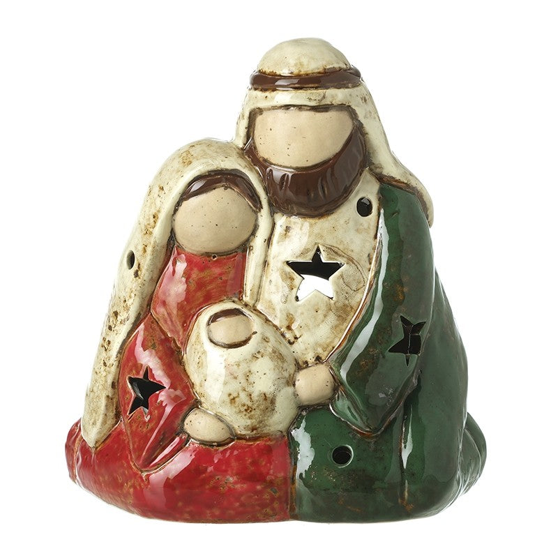 Ceramic Cut Out Nativity Light