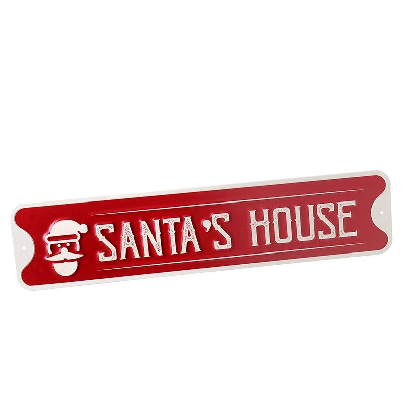 Santa, Santa's House, Santa Sign, Christmas Decor