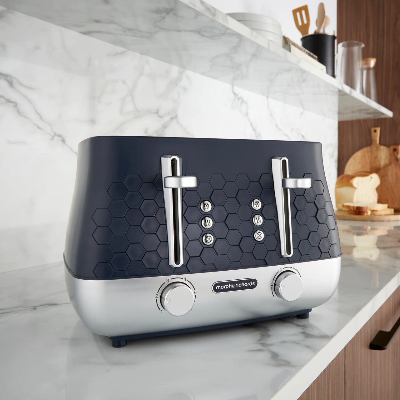 Morphy Richards Cassini 4 Slice Toaster | Outer Space Blue | 243021
