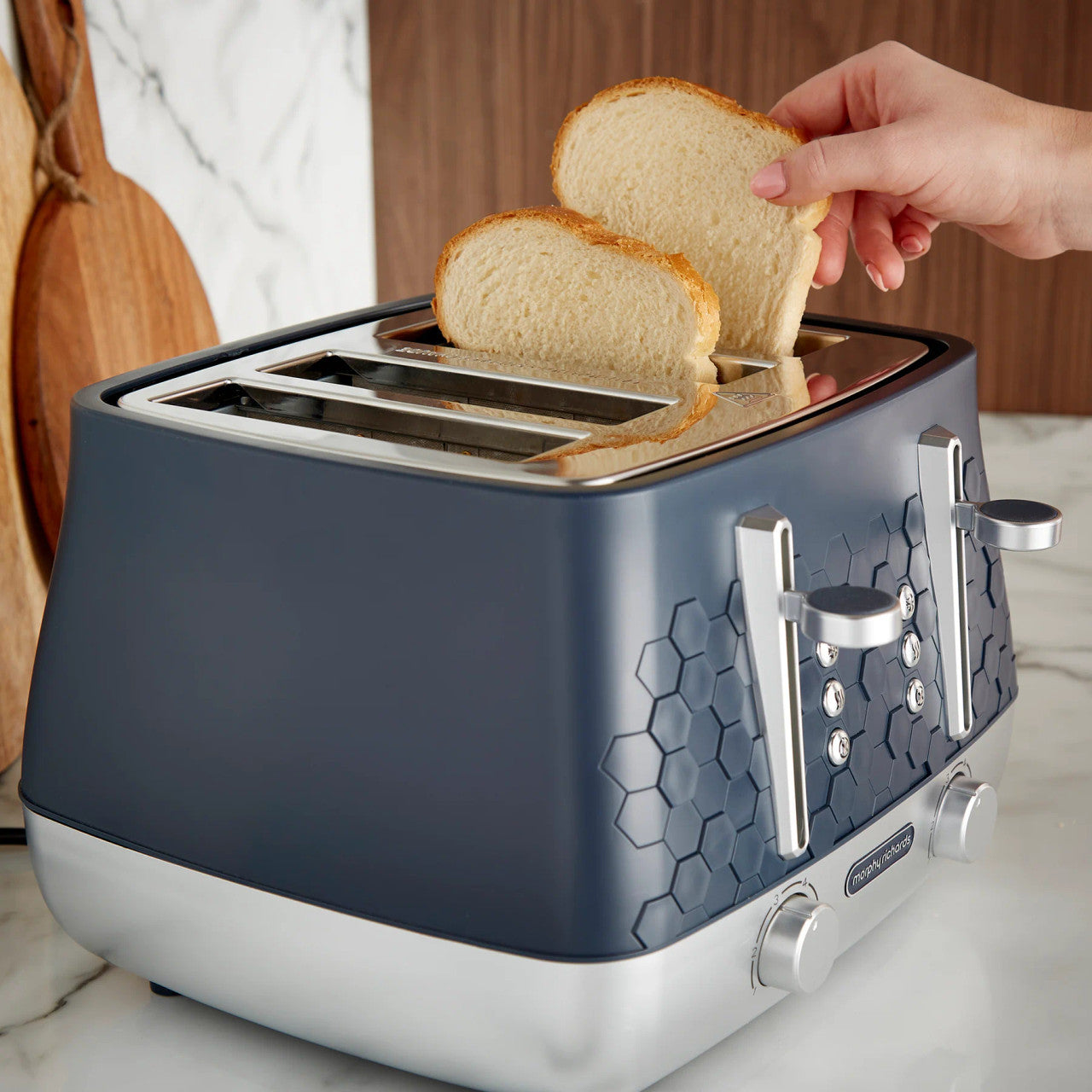 Morphy Richards Cassini 4 Slice Toaster | Outer Space Blue | 243021